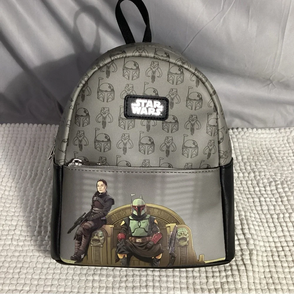 Funko Star Wars The Mandalorian Book of Boba Fett Mini Backpack Bag EUC